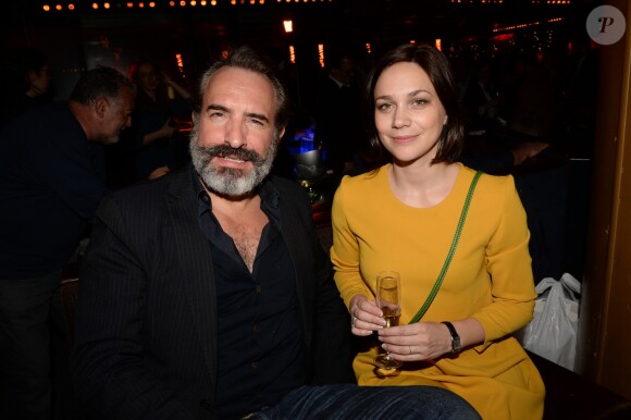 Semi-exclusif - Jean Dujardin et sa compagne Nathalie Péchalat lors de l'after party du film "Chacun sa vie" à L'Arc à Paris, France, le 13 mars 2017. © Rachid Bellak/Bestimage