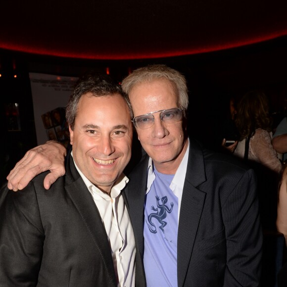 Semi-exclusif - Benjamin Patou (PDG de Moma Group) et Christophe Lambert lors de l'after party du film "Chacun sa vie" à L'Arc à Paris, France, le 13 mars 2017. © Rachid Bellak/Bestimage