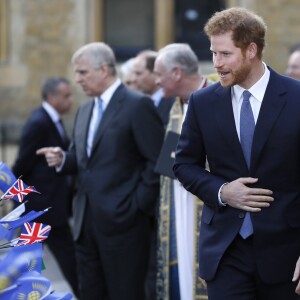 Le prince Harry - Arrivées à la messe célébrée à l'occasion de la journée du Commonwealth à l'Abbaye de Westminster à Londres. Le 13 mars 2017