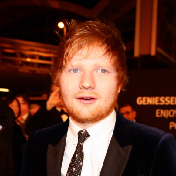 Ed Sheeran - Les célébrités arrivent à la 52ème cérémonie des Golden Camera Awards à Hambourg le 4 mars 2017.