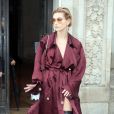 Hailey Baldwin sortant du défilé de mode "Elie Saab", collection prêt-à-porter Automne-Hiver 2017-2018 au Grand Palais à Paris, le 4 Mars 2017.© CVS/Veeren/Bestimage