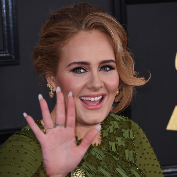 Adele à la 59ème soirée annuelle des Grammy Awards au théâtre Microsoft à Los Angeles, le 12 février 2017 © Chris Delmas/Bestimage