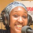 Fatoumata Koïta lors d'une interview au micro de la radio Latitude 91 en mars 2014 