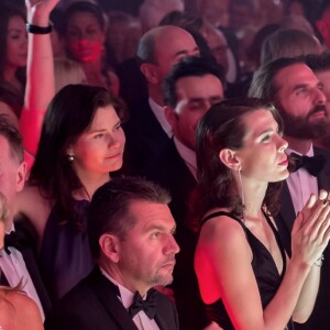 Charlotte Casiraghi, Juliette Maillot et Mona Walravens - 63ème Bal de la Rose sur le thème de la Sécession Viennoise, imaginé par K.Lagerfeld au profit de la Fondation Princesse Grace dans la Salle des Etoiles au Sporting Monte Carlo à Monaco, le 18 mars 2017. © Pierre Villard / Palais Princier / SBM via Bestimage