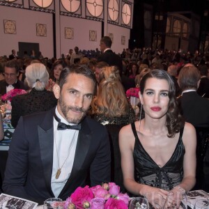 Sébastien Jondeau et Charlotte Casiraghi - 63ème Bal de la Rose sur le thème de la Sécession Viennoise, imaginé par K.Lagerfeld au profit de la Fondation Princesse Grace dans la Salle des Etoiles au Sporting Monte Carlo à Monaco, le 18 mars 2017. © Luc Castel / Palais Princier / SBM via Bestimage