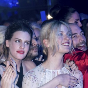 Charlotte Casiraghi, Juliette Maillot et Mona Walravens - 63ème Bal de la Rose sur le thème de la Sécession Viennoise, imaginé par K.Lagerfeld au profit de la Fondation Princesse Grace dans la Salle des Etoiles au Sporting Monte Carlo à Monaco, le 18 mars 2017. © Luc Castel / Palais Princier / SBM via Bestimage