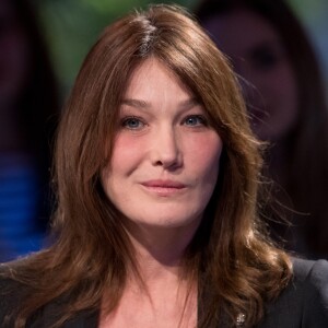 Carla Bruni-Sarkozy - Enregistrement de l'émission MerciBrassens, dans les studios de La Plaine Saint-Denis, qui sera diffusée sur France 2 le samedi 18 février en prime time. Le 31 janvier 2017