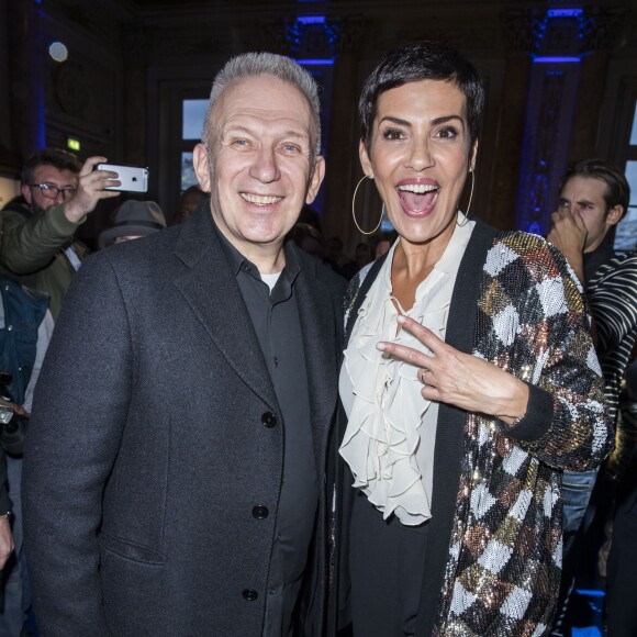 Jean Paul Gaultier et Cristina Cordula - Jean Paul Gaultier lance sa collection de pièces " La France par Jean Paul Gaultier " à la Monnaie de Paris le 20 mars 2017. © Olivier Borde / Bestimage