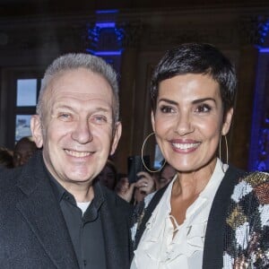 Jean Paul Gaultier et Cristina Cordula - Jean Paul Gaultier lance sa collection de pièces " La France par Jean Paul Gaultier " à la Monnaie de Paris le 20 mars 2017. © Olivier Borde / Bestimage