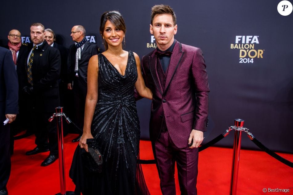 Lionel Messi et sa compagne Antonella Roccuzzo - Gala FIFA Ballon d'Or ...