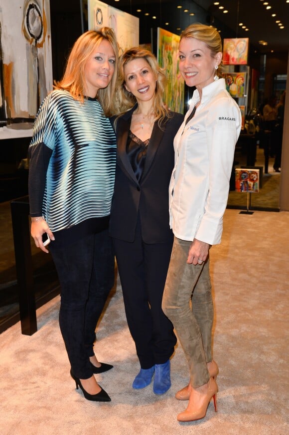 Caroline Faindt, Tristane Banon et Claire Verneil lors de la soirée des "Femmes de talent" à la boutique Apostrophe à Paris, France, le 21 mars 2017.
