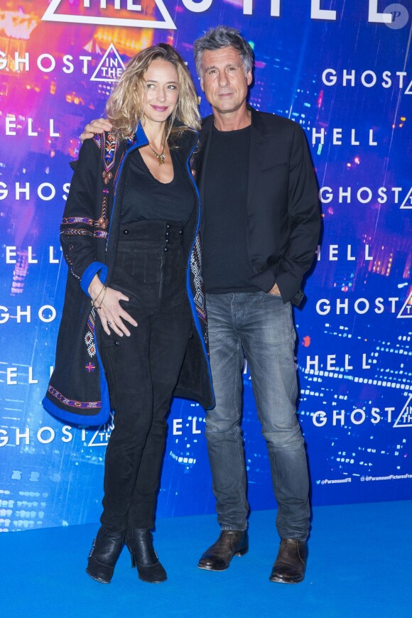 Hélène de Fougerolles et son compagnon Marc Simoncini - Avant-première du film "Ghost in the Shell" au Grand Rex à Paris, le 21 mars 2017. © Olivier Borde/Bestimage