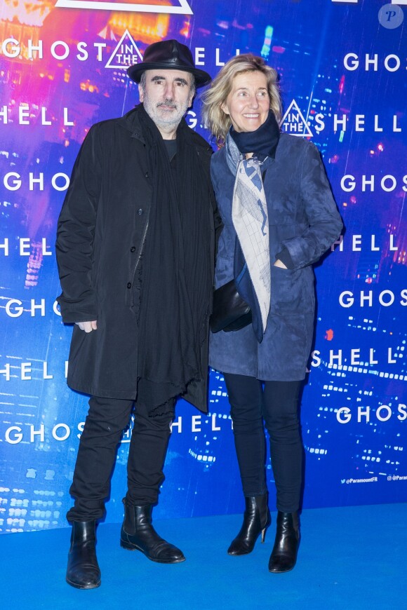 Philippe Harel et sa femme Sylvie Bourgeois - Avant-première du film "Ghost in the Shell" au Grand Rex à Paris, le 21 mars 2017. © Olivier Borde/Bestimage