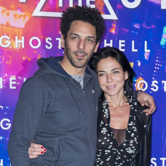 Tomer Sisley et sa compagne Sandra Zeitoun - Avant-première du film "Ghost in the Shell" au Grand Rex à Paris, le 21 mars 2017. © Olivier Borde/Bestimage