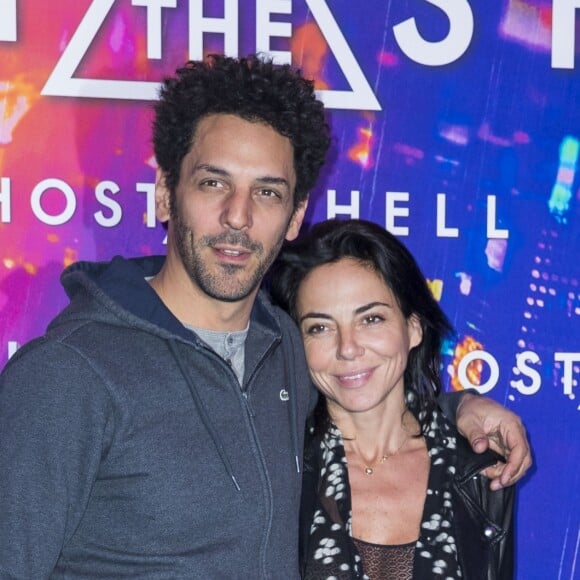 Tomer Sisley et sa compagne Sandra Zeitoun - Avant-première du film "Ghost in the Shell" au Grand Rex à Paris, le 21 mars 2017. © Olivier Borde/Bestimage