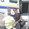 Richard Sachs (compagnon de Ashley Olsen ) - Ashley et Mary-Kate Olsen quittent Saint-Barthélemy après avoir passé quelques jours de vacances à Saint-Barthélemy le 8 janvier 2017