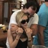 Exclusif - Ashley Olsen et son compagnon Richard Sachs dans un restaurant sur l'île de Saint-Barthélémy, Antilles, France, le 30 décembre 2016.