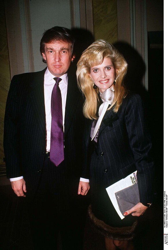 Donald et Ivana Trump à New York en 1990