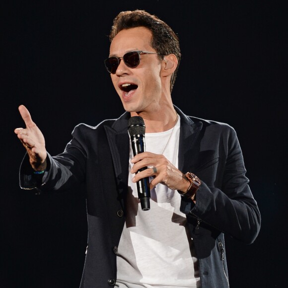 Concert de Marc Anthony à l'American Airlines Arena de Miami, il vient de se séparer de sa femme Shannon de Lima à Miami le le 18 novembre 2016
