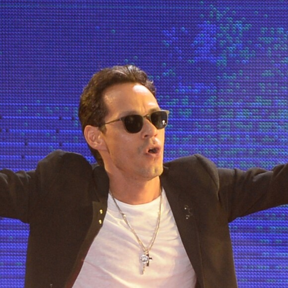 Marc Anthony au concert de Jennifer Lopez en soutien à la candidate démocrate aux élections présidentielles US Hillary Clinton à Miami, Floride, Etats-Unis, le 29 octobre 2016.