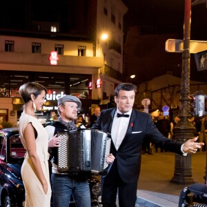 Exclusif - Shy'm et Roch Voisine - "Tous au Moulin Rouge pour le sidaction" au Moulin Rouge à Paris le 20 mars 2017. L'émission sera diffusée sur France 2 le samedi 25 mars à 21h00. © Cyril Moreau - Dominique Jacovides / Bestimage