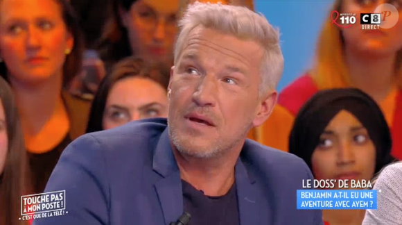 Benjamin Castaldi et Ayem Nour ont-ils eu une aventure ? L'animateur s'explique dans "Touche pas à mon poste" sur C8. Le 25 mars 2017.