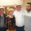 Semi-exclusif - Philippe Cainjo, alias Fifi (agriculteur de la saison 8), Marie une des soeurs de Jean-Pierre Le Guelvout, Philippe Riché viticulteur en Charente-Maritime de la saision 8), Nicolas (agriculteur de la saison 8) - Des anciens participants de l'émission de téléréalité "l'Amour est dans le pré" (Philippe, Fifi, Nicolas) étaient présents ce dimanche 26 mars 2017, à la salle polyvalente de Moréac où a été organisé un défilé de prêt-à-porter et de lingerie pour soutenir l'initiative de la famille de Jean-Pierre Le Guelvout, éleveur breton, ex-participant à l'émission et disparu en décembre dernier après s'être donné la mort, pour cause de surendettement.