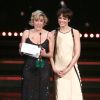 Valeria Bruni Tedeschi et Micaela Ramazzotti (actrices de Folles de joie) à la 62ème cérémonie des David di Donatello à Rome en Italie, le 27 mars 2017