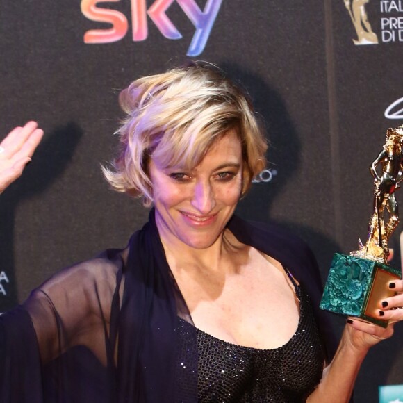 Valeria Bruni Tedeschi à la 62e cérémonie des David di Donatello à Rome en Italie, le 27 mars 2017