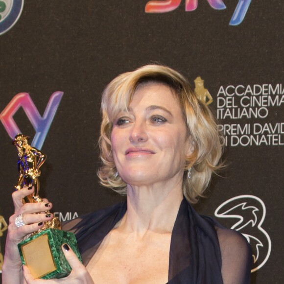 Valeria Bruni Tedeschi à la 62e cérémonie des David di Donatello à Rome en Italie, le 27 mars 2017