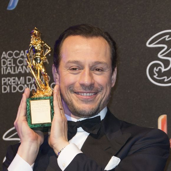 Stefano Accorsi à la 62ème cérémonie des David di Donatello à Rome en Italie, le 27 mars 2017