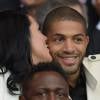 Nicolas Batum et sa compagne Aurélie (ici lors de PSG - Reims au Parc des Princes en mai 2015) sont devenus parents d'un petit garçon, Ayden Richard Batum, dans la nuit du jeudi 28 au vendredi 29 avril 2016.