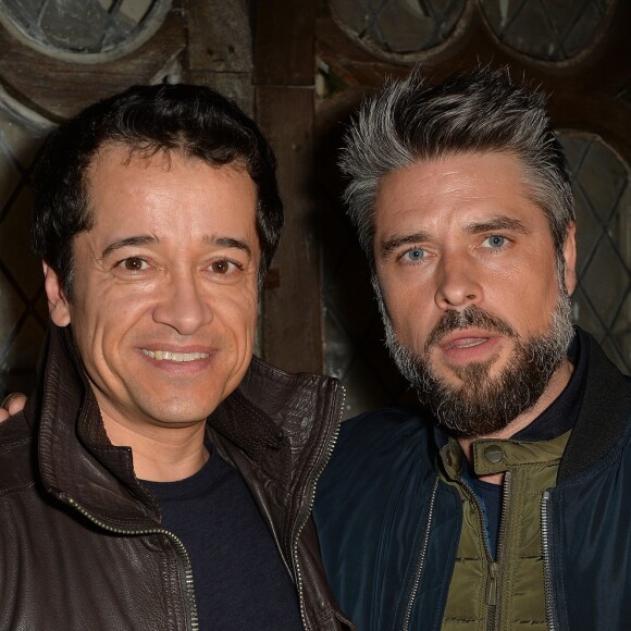 Yves Noël et Anthony Dupray - Soirée d'ouverture du restaurant "Ikone" à Paris le 30 mars 2017.