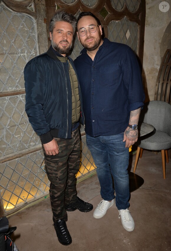 Anthony Dupray et Audren Dimitris - Soirée d'ouverture du restaurant "Ikone" à Paris le 30 mars 2017.