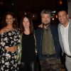 Alicia Fall, Caroline Balland, Anthony Dupray et Cartouche - Soirée d'ouverture du restaurant "Ikone" à Paris le 30 mars 2017.