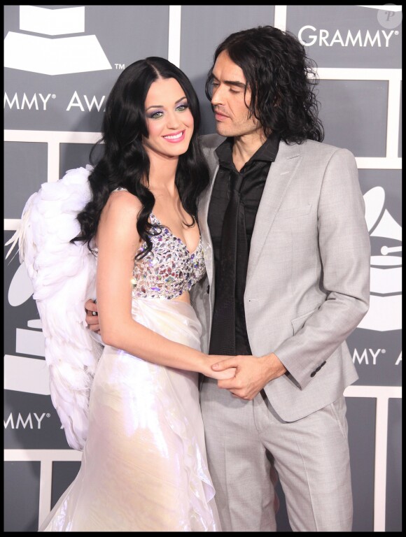 Katy Perry et Russell Brand à la 53e cérémonie des Grammy Awards à Los Angeles le 13 février 2011