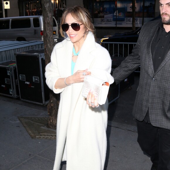 Jennifer Lopez sur le plateau de l'émission TV "The Today Show" à New York. Le 2 mars 2017