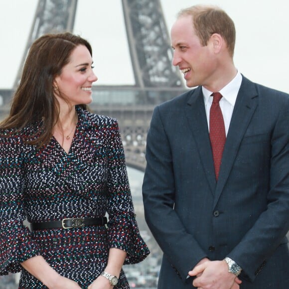 Kate Middleton et le prince William, duc et duchesse de Cambridge, à Paris le 18 mars 2017.