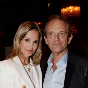 Exclusif - Docteur Frédéric Saldmann et sa femme Marie lors de la soirée d'inauguration (cocktail dînatoire) du nouveau restaurant, méditerranéen, de la salle Pleyel, le Noto, à Paris, France, le 29 mars 2017. Benjamin Patou et Cyril Colbeau-Justin ont su s'entourer des meilleurs pour Noto. L'architecte L. Gonzalez et l'instigateur du projet B. Patou ont entrecroisé leurs inspirations et leurs imaginaires pour créer Noto. Au piano, le chef P. Charvet. © Rachid Bellak/Bestimage