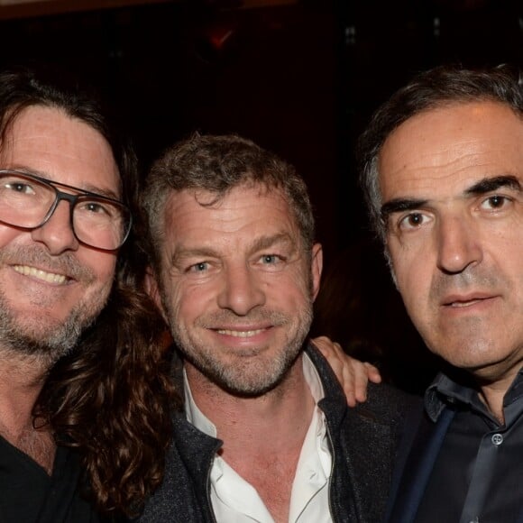 Exclusif - Jacques-Antoine Granjon (fondateur de Vente-Privée.com), Jacques Bungert et Christopher Baldelli lors de la soirée d'inauguration (cocktail dînatoire) du nouveau restaurant, méditerranéen, de la salle Pleyel, le Noto, à Paris, France, le 29 mars 2017. Benjamin Patou et Cyril Colbeau-Justin ont su s'entourer des meilleurs pour Noto. L'architecte L. Gonzalez et l'instigateur du projet B. Patou ont entrecroisé leurs inspirations et leurs imaginaires pour créer Noto. Au piano, le chef P. Charvet. © Rachid Bellak/Bestimage