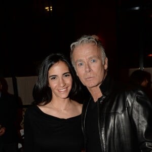 Exclusif - Franck Dubosc et sa femme Danièle lors de la soirée d'inauguration (cocktail dînatoire) du nouveau restaurant, méditerranéen, de la salle Pleyel, le Noto, à Paris, France, le 29 mars 2017. Benjamin Patou et Cyril Colbeau-Justin ont su s'entourer des meilleurs pour Noto. L'architecte L. Gonzalez et l'instigateur du projet B. Patou ont entrecroisé leurs inspirations et leurs imaginaires pour créer Noto. Au piano, le chef P. Charvet. © Rachid Bellak/Bestimage