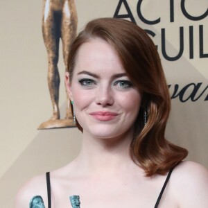 Emma Stone aux 23e Screen Actors Guild Awards à Los Angeles, le 29 janvier 2017. © F. Sadou/AdMedia via ZUMA Wire/Bestimage