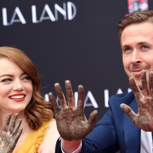 Ryan Gosling et Emma Stone à Hollywood, le 7 décembre 2016.