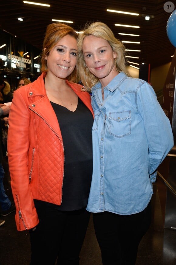 Semi-Exclusif - Léa Salamé enceinte et Vanessa Burggraf - Michaël Gregorio fête ses 10 ans de carrière avec son spectacle "J'ai 10 ans!" à l'AccorHotel Arena à Paris, le 16 décembre 2016. © Coadic Guirec/Bestimage