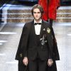 Gabriel-Kane Day-Lewis au défilé de mode prêt-à-porter automne-hiver 2017/2018 "Dolce & Gabbana" à Milan, le 26 février 2017.