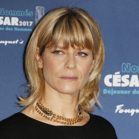 Marina Foïs (nommée pour le César de la Meilleure Actrice pour "Irréprochable") - Déjeuner des nommés aux César 2017 au restaurant Fouquet's à Paris. Le 4 février 2017. © Christophe Aubert via Bestimage