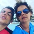 Julien Castaldi en vacances avec sa mère et son frère à Punta Cana en République domincaine. Avril 2017.