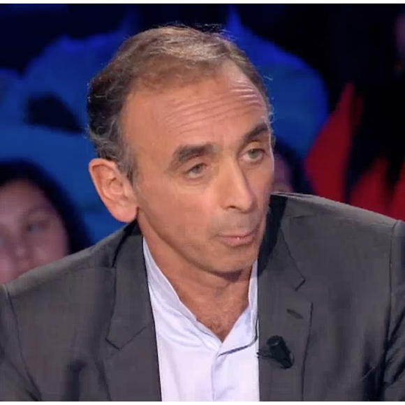 Aymeric Caron insulté par Éric Zemmour dans "On n'est pas couché" sur France 2. Le 15 avril 2017.