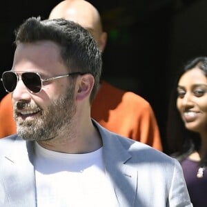 Ben Affleck et Jennifer Garner emmènent leurs enfants Violet, Seraphina et Samuel à la messe de Pâques à Los Angeles, le 16 avril 2017