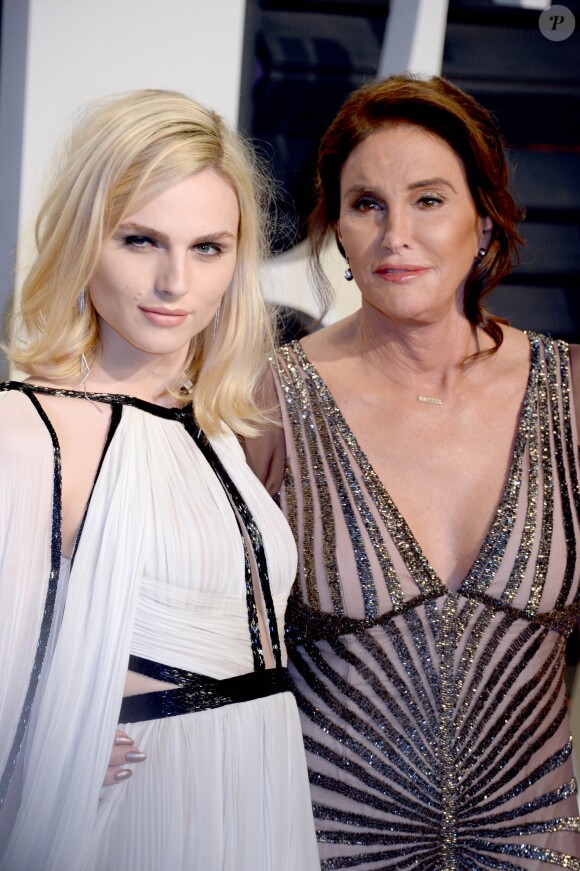 Caitlyn Jenner et Andreja Pejic - People à la soirée Vanity Fair en marge de la cérémonie des Oscar 2017 à Los Angeles le 26 février 2017.